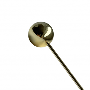 Goldfarbene Haarnadel in Kugelform