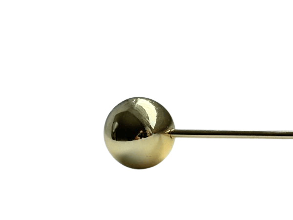 Goldfarbene Haarnadel in Kugelform – Bild 4