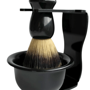 Rasierpinsel mit Schüssel & Ständer – Klassisch