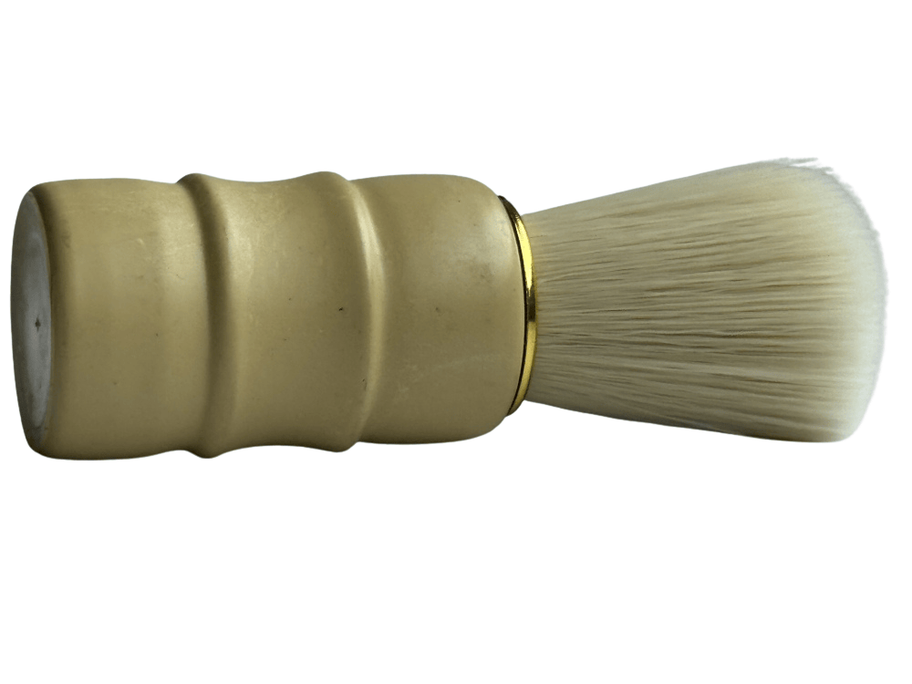 Reise-Rasierpinsel mit beigem Griff – kompakt, stilvoll – Bild 2