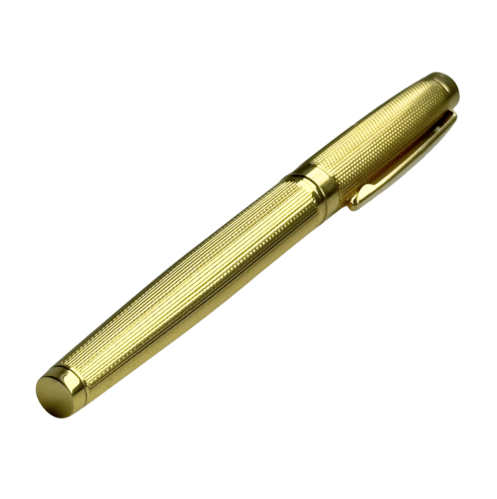 Hochwertiger Goldfarbener Tintenroller – Zeitlos