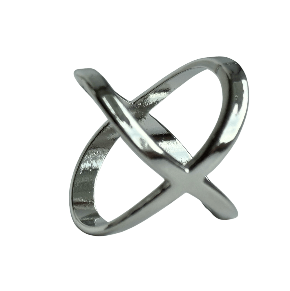 Elegante X-förmige Tuch-Brosche