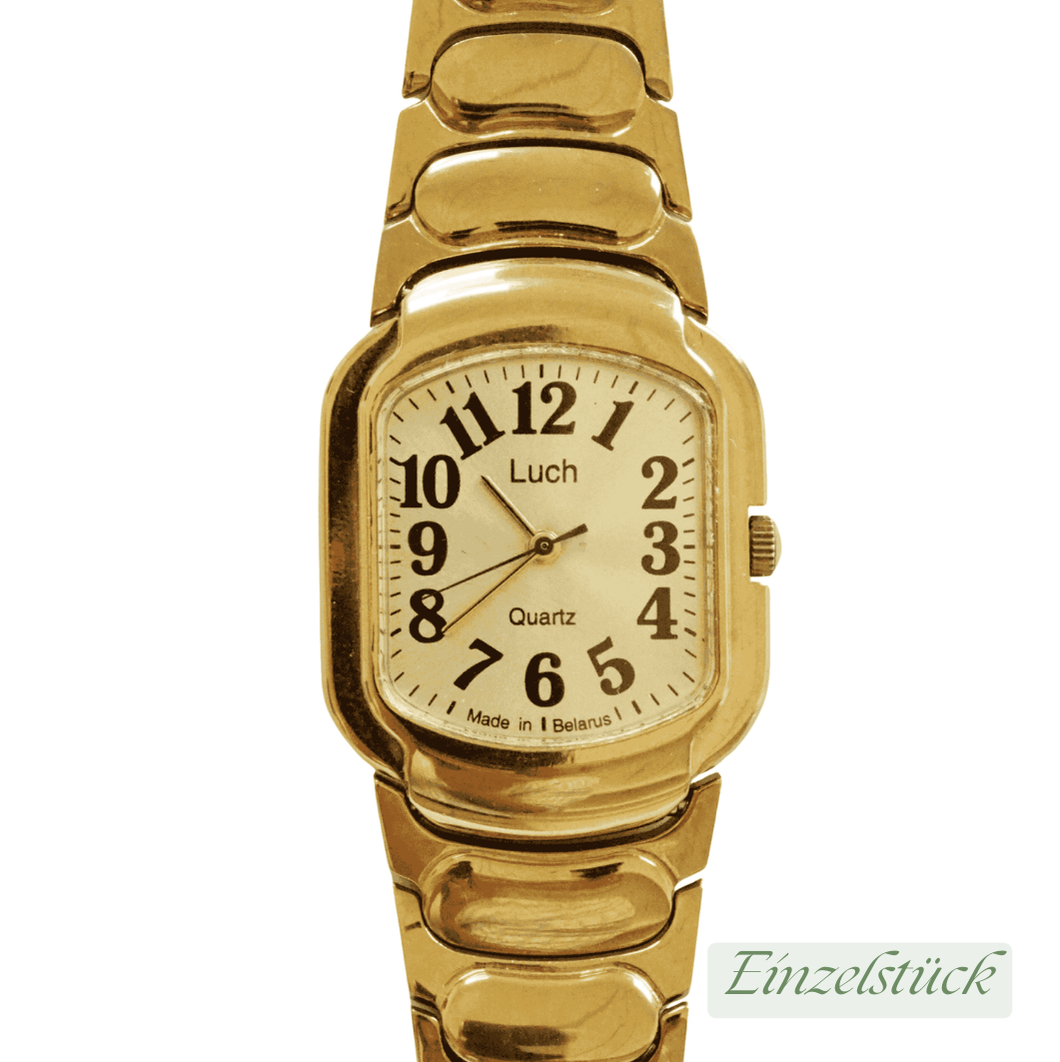 Vintage Damenuhr in Gold – Schlicht, stilvoll, markant