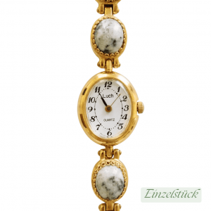 Elegante Damenuhr mit Armband in Marmor Optik