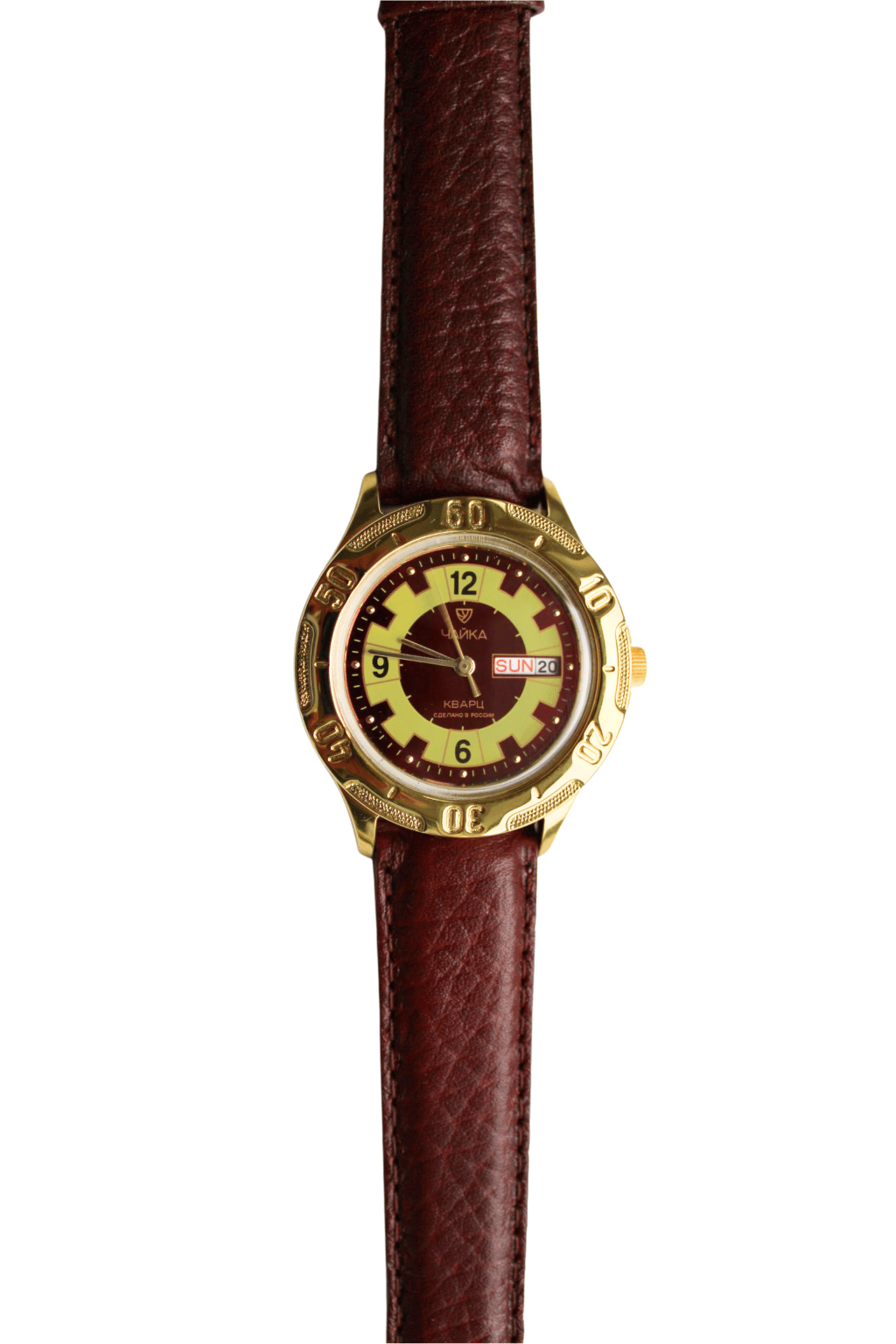 Ausdrucksstarke Herren-Armbanduhr in Bordeaux-Rot – Ein echtes Unikat – Bild 4