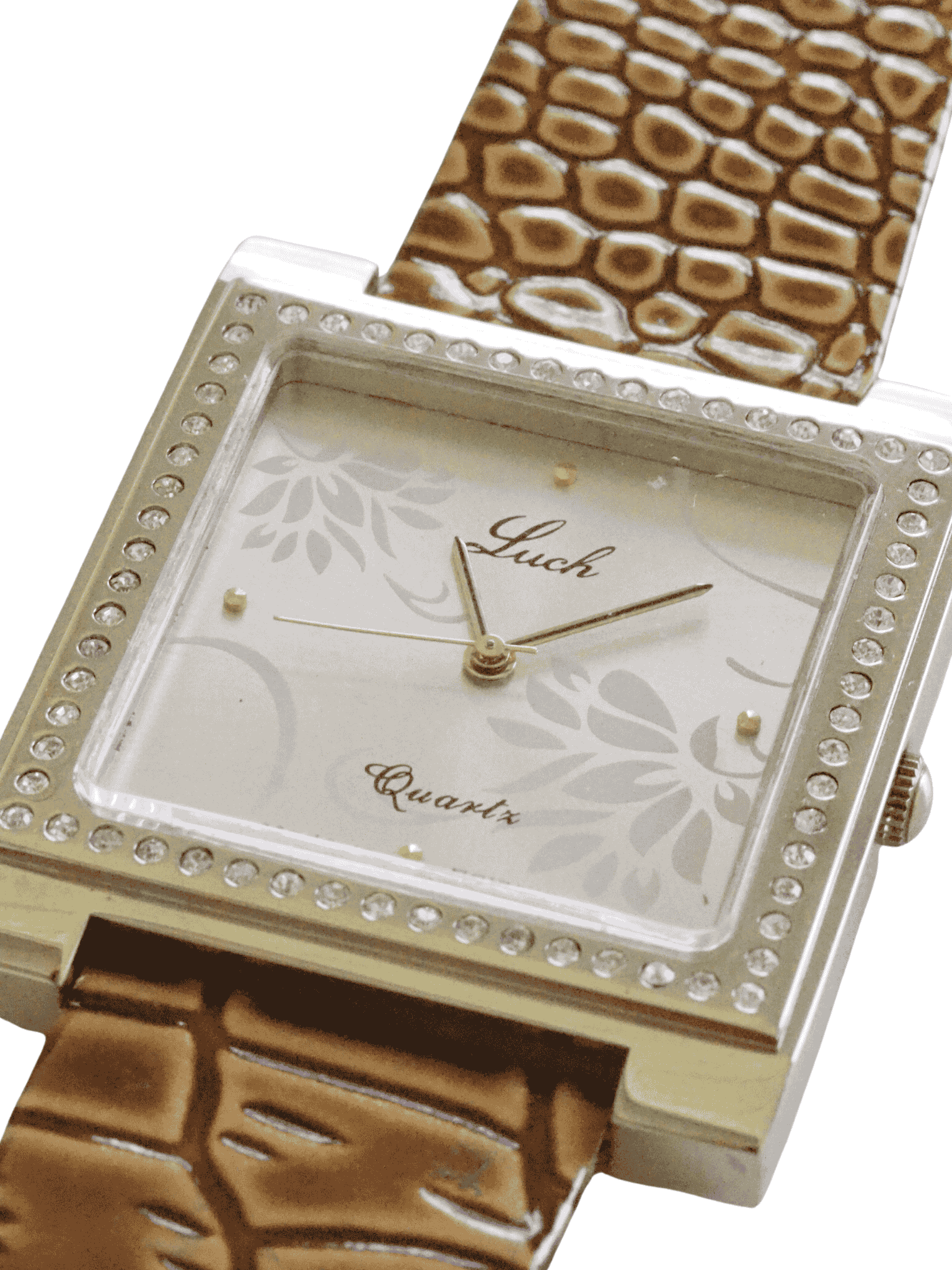 Minimalistische Damenuhr in Gold – Bild 3