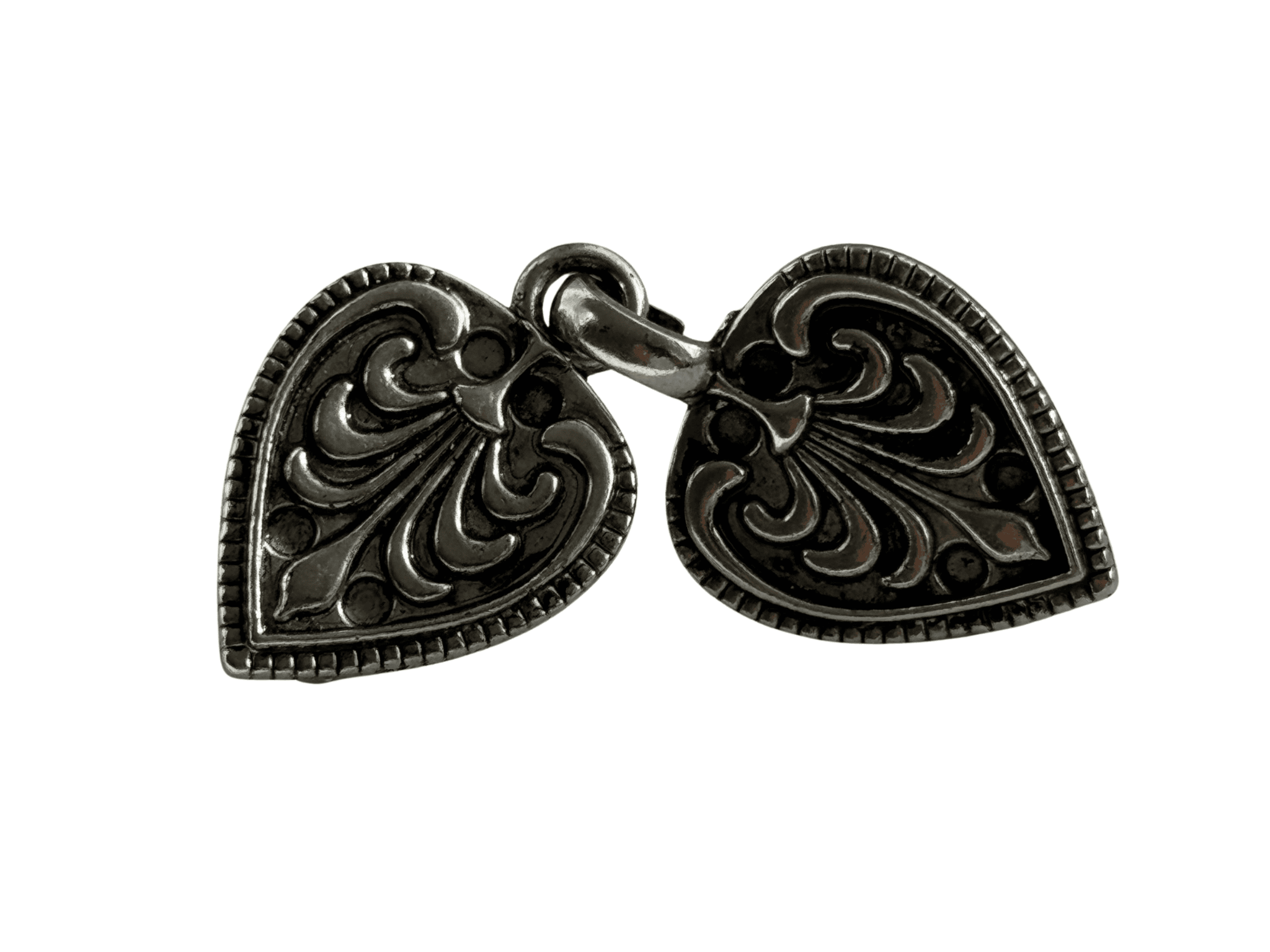 3er Set Vintage Cardigan- & Schal-Clips – Silberfarben – Bild 6