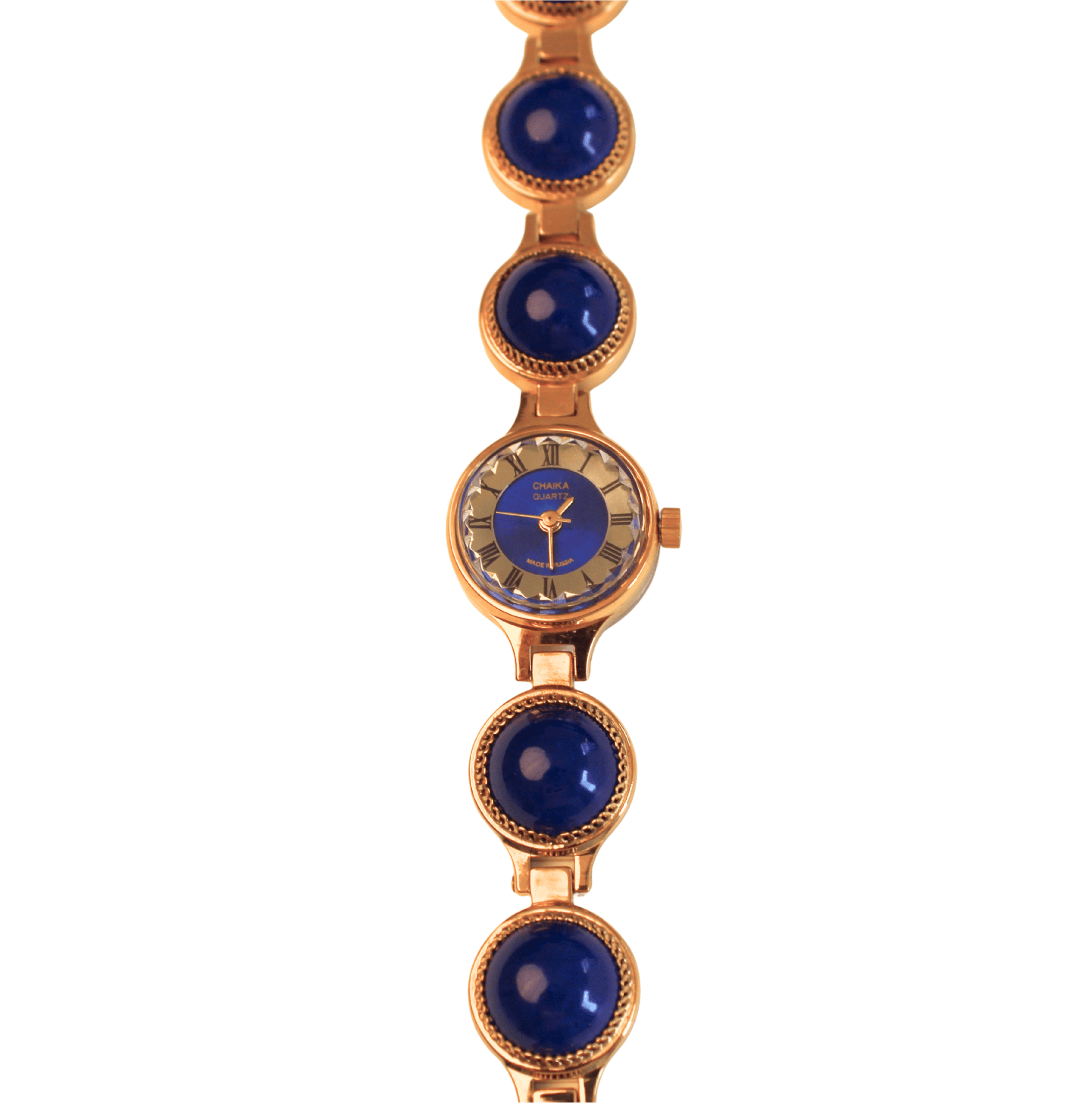 Elegante Damenuhr mit blauem Armband – Bild 3