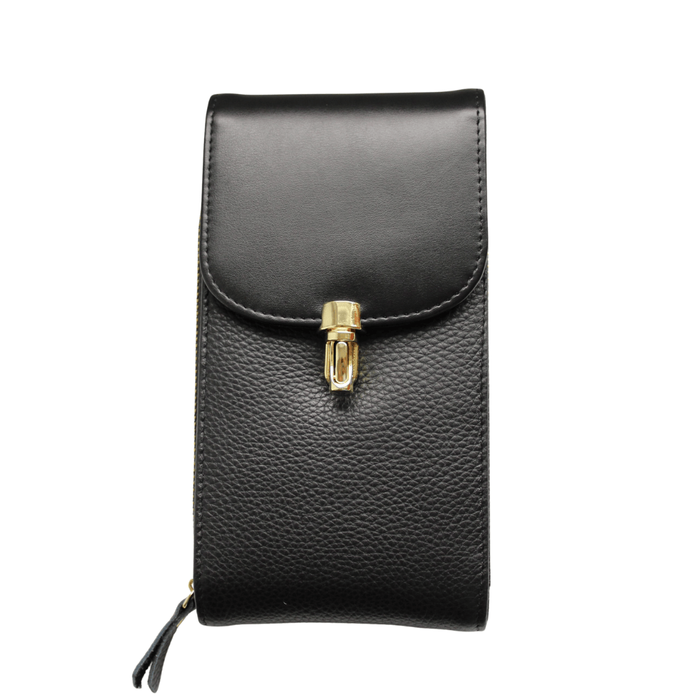 Vintage Leder-Handytasche für Damen – Mini – Bild 2