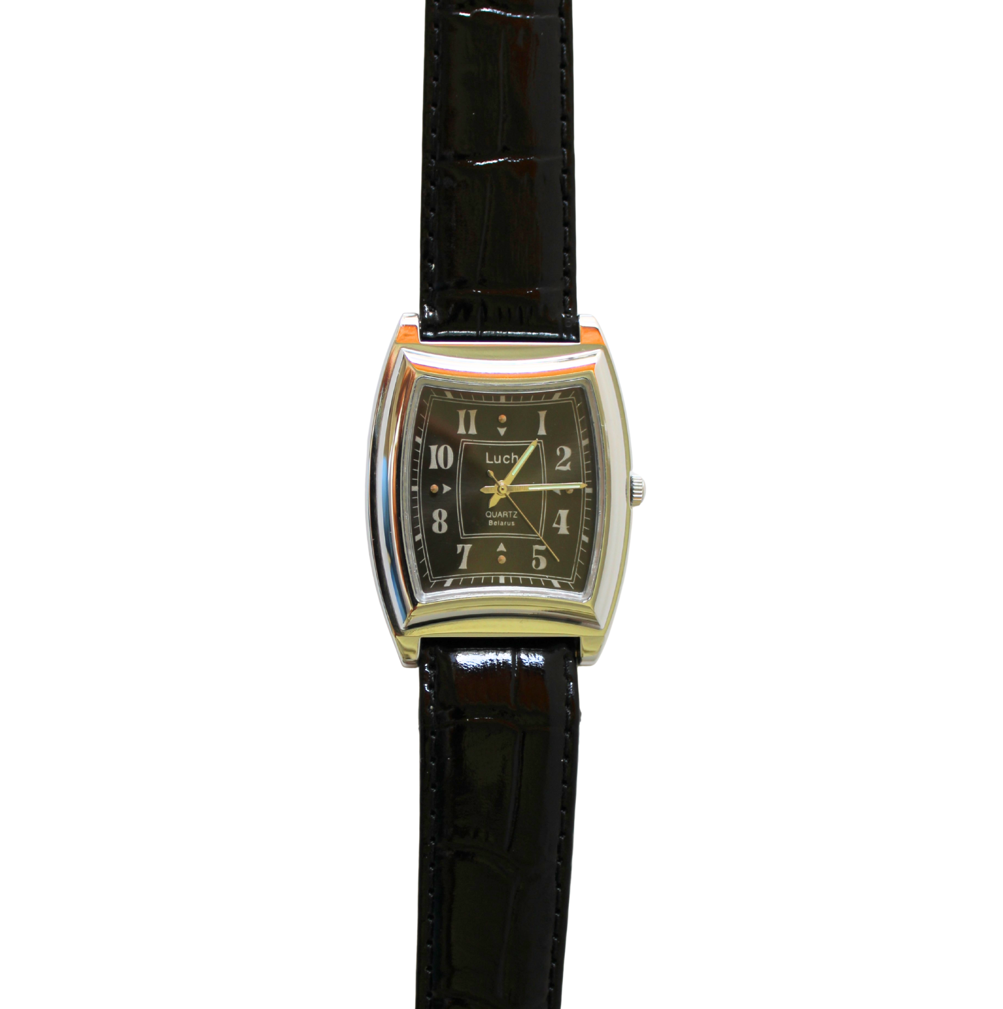 Herrenarmbanduhr – Schwarze Raffinesse mit markantem Gehäuse – Bild 2