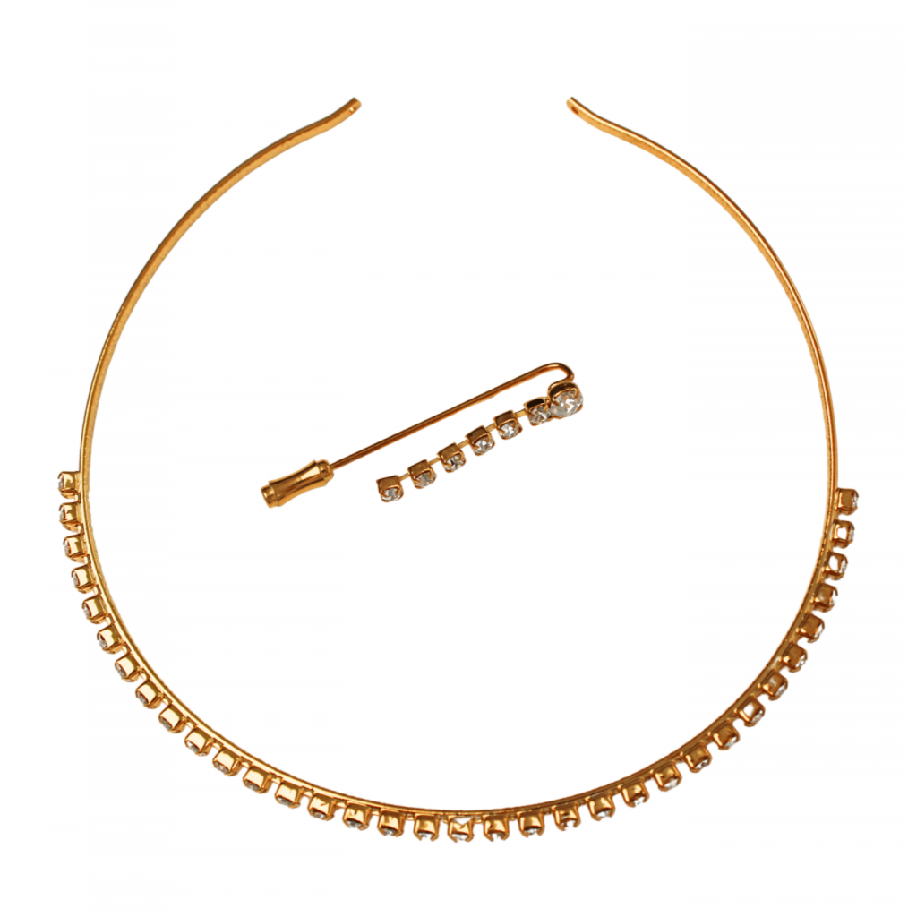Brautschmuck-Set mit kleinen Strasssteinen