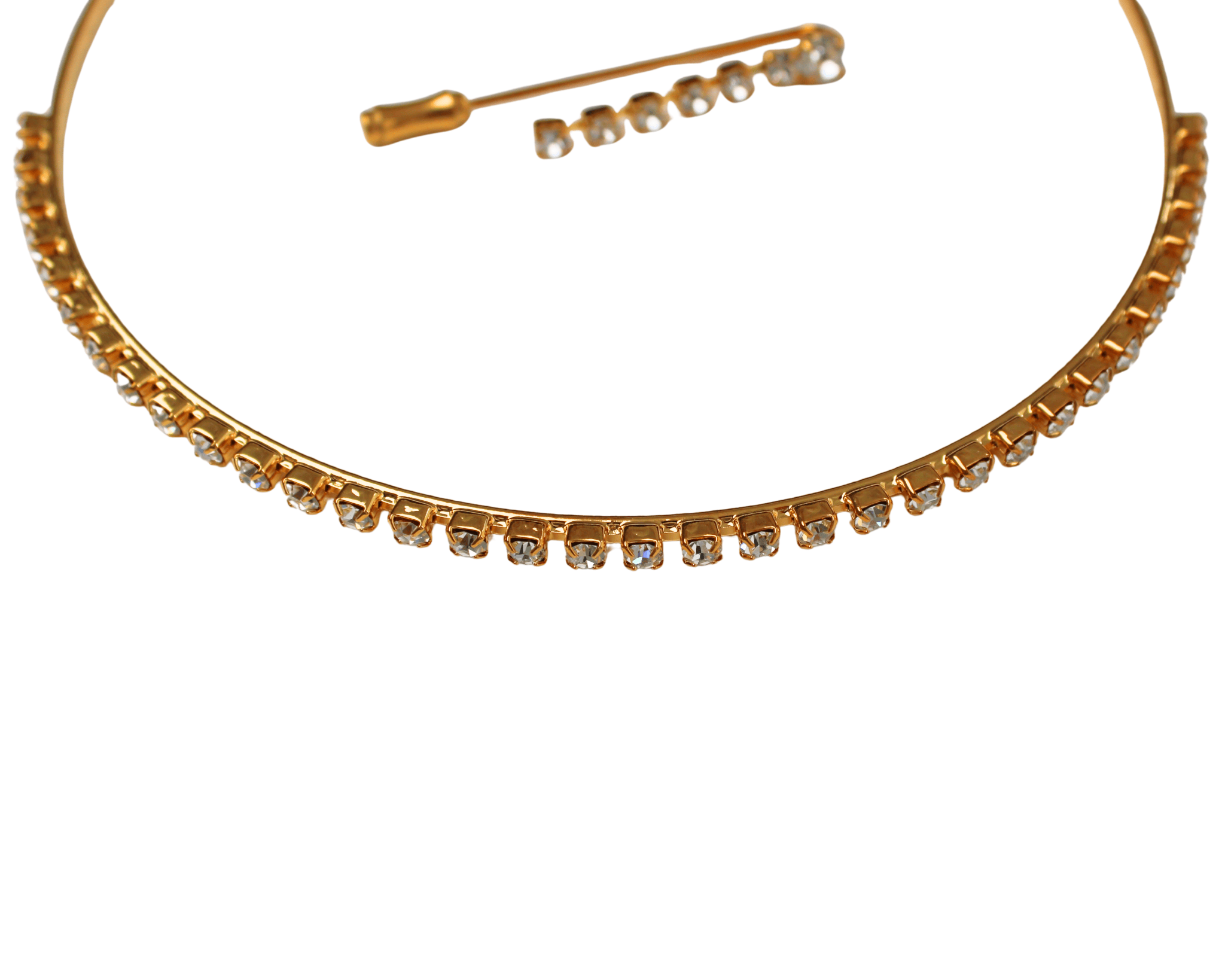 Brautschmuck-Set mit kleinen Strasssteinen – Bild 2