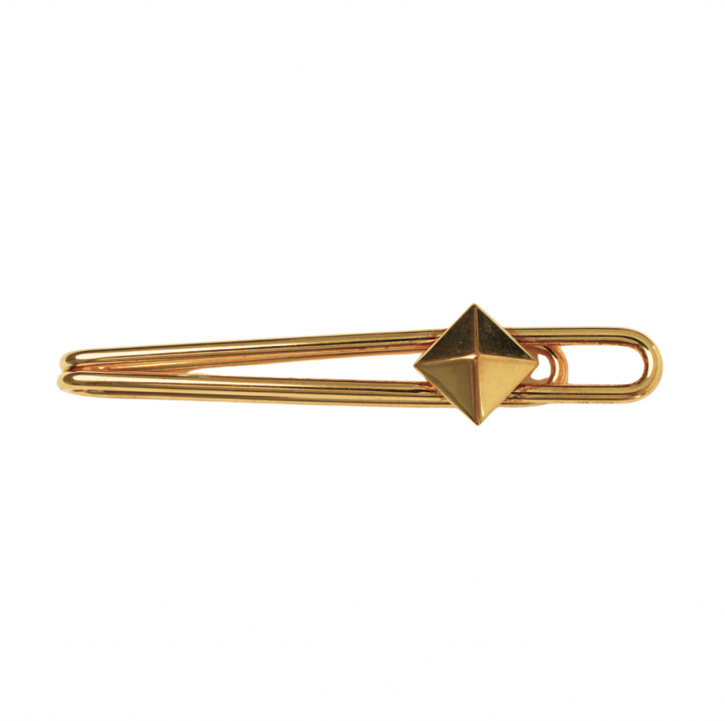 Krawattennadel „Geometrische Eleganz“ – Gold-Doublé