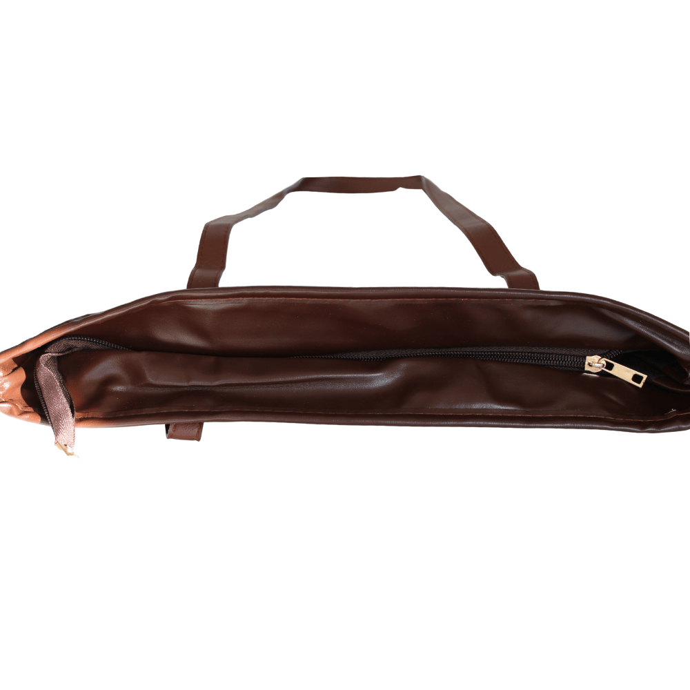 Große Umhängetasche - Braunweiß – Bild 3