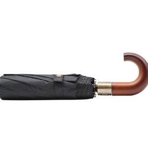 Automatik Regenschirm Holzgriff Faltbar Business Taschenschirm UV Schutz Stabiler Reise Regenschirm