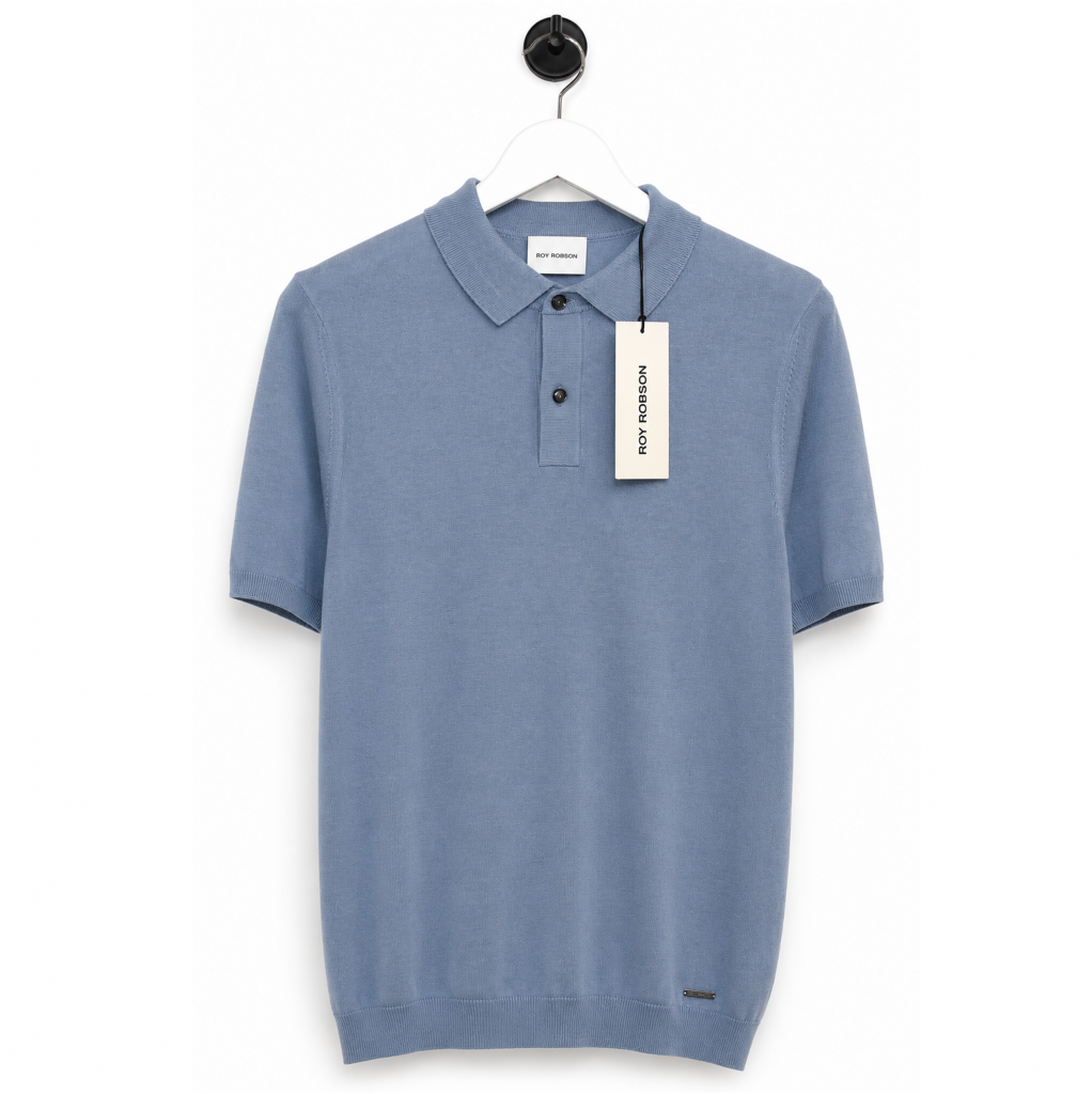 Roy Robson - Strick Shirt Blau