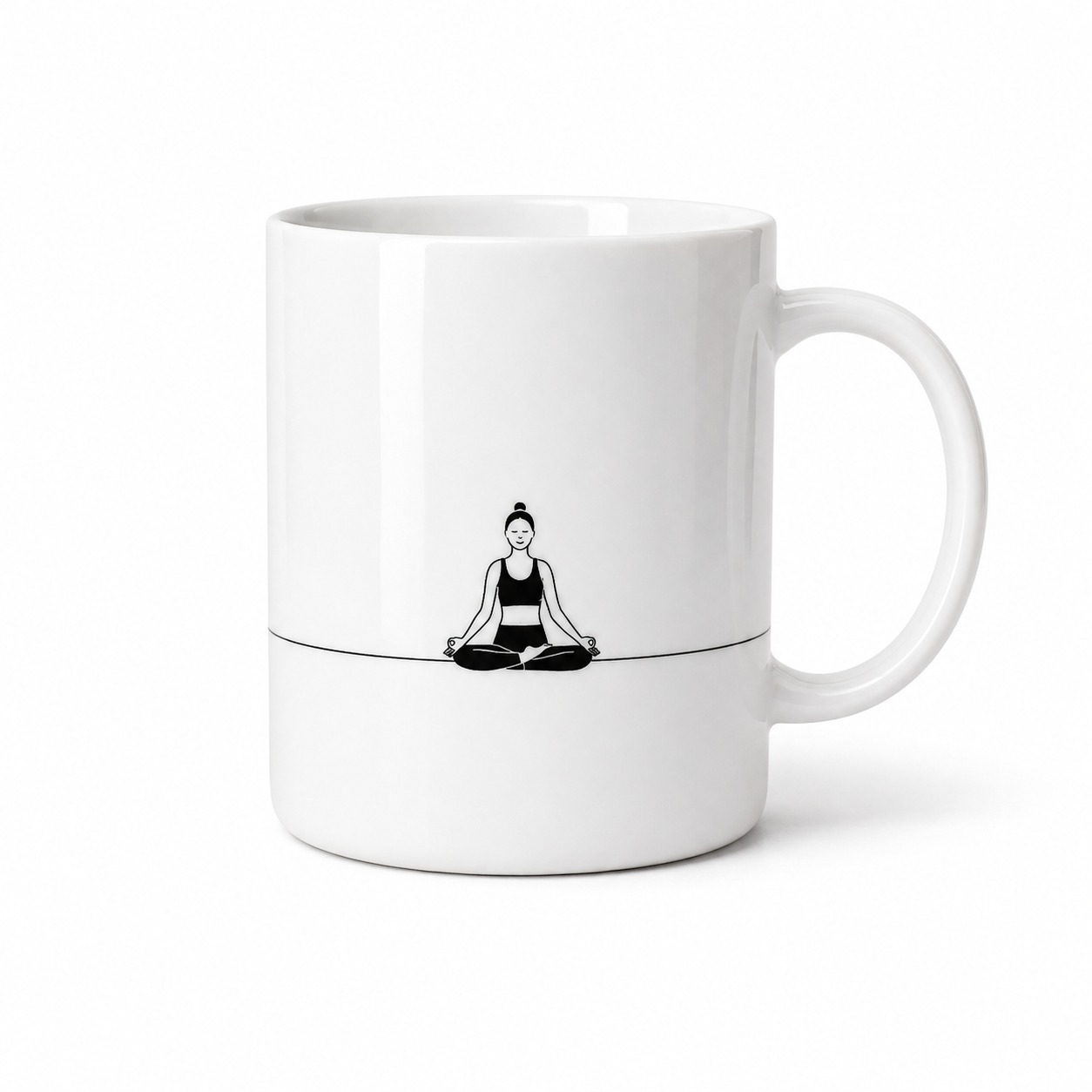 Geschenktasse Yoga – Räder