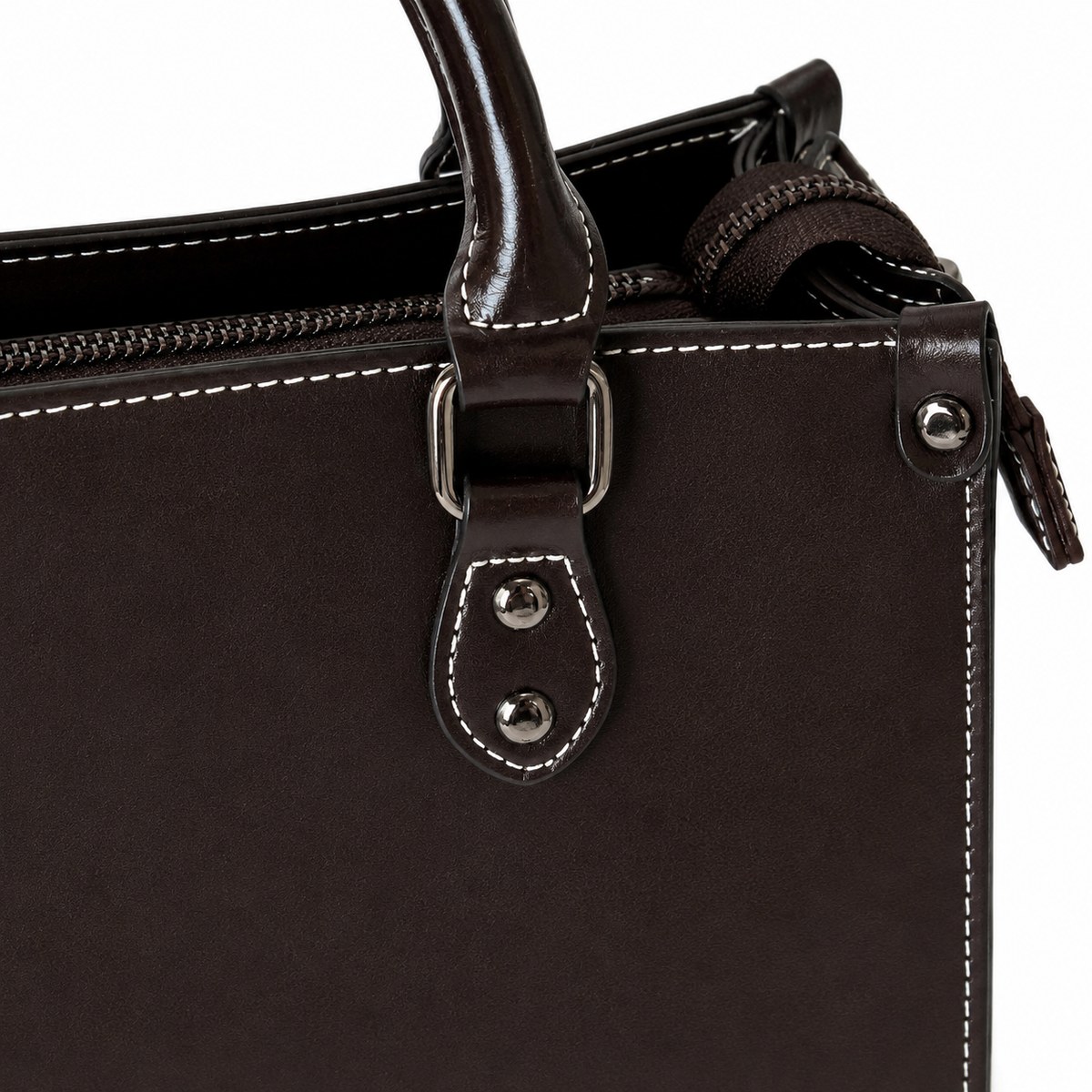 Vintage Business-Handtasche „Coffee“ – Bild 5