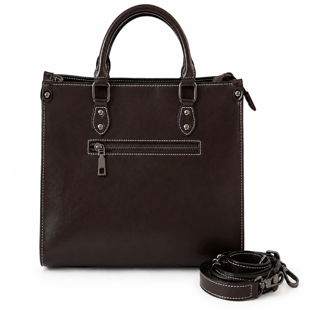 Vintage Business-Handtasche „Coffee“ – Bild 2